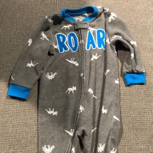 ROAR pajamas! 12 month dinosaur pajamas.